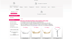 Desktop Screenshot of buynamenecklace.com